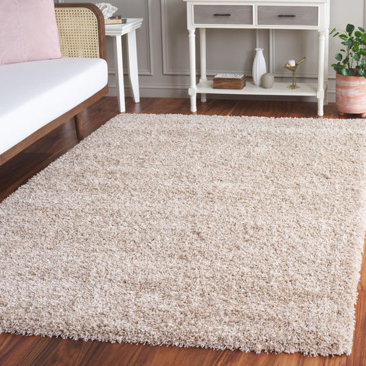 SAFAVIEH Area Rug 4x6 - California Shag Collection - Beige, Non-Shedding & Easy to Clean, Ultra Plush Thick Pile, Ideal for Living Room, Bedroom, Dining Space (SG151-1313)