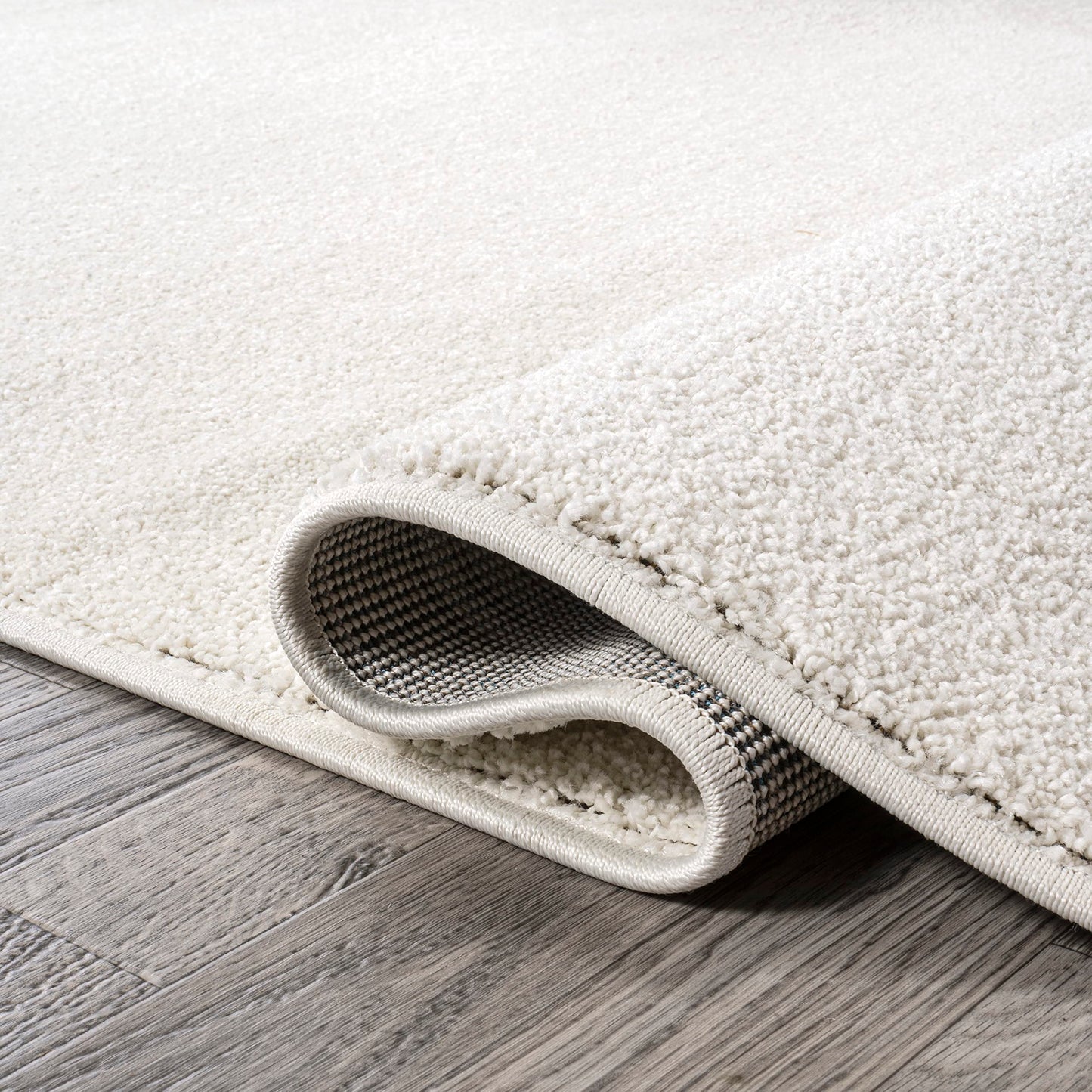 JONATHAN Y Haze Solid Low-Pile Cream Indoor Area Rug 4x6, Coastal,Bohemian,Minimalist,Classic, Easy-Cleaning for Living Room,Bedroom,Kitchen,Pet Friendly,Non-Shedding (SEU100T-4)