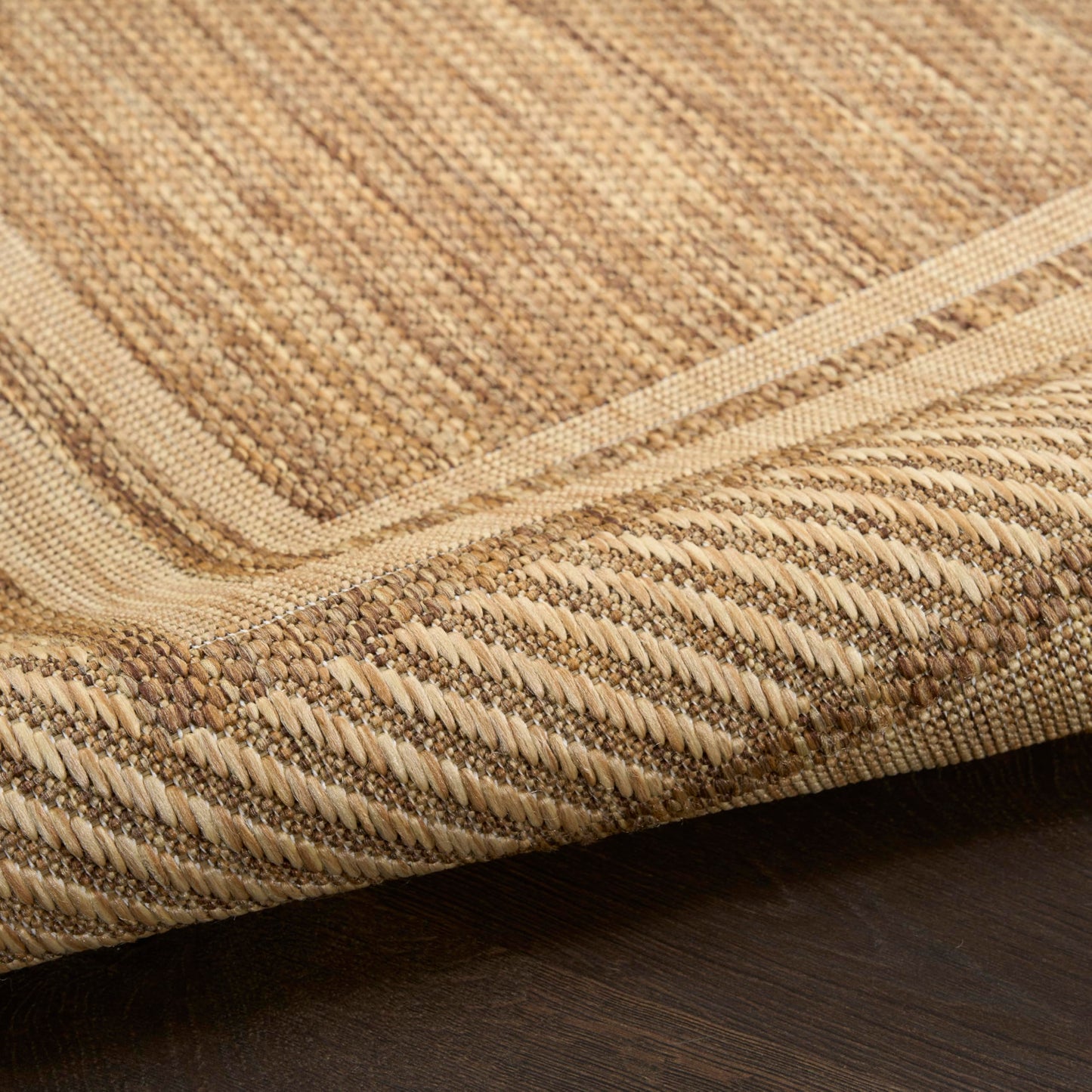 Nourison Home Horizon Indoor/Outdoor Natural 6' x 9' Area Rug - Easy Clean, Non Shedding, Bed Room, Living Room, Dining Room, Kitchen (6' x 9')