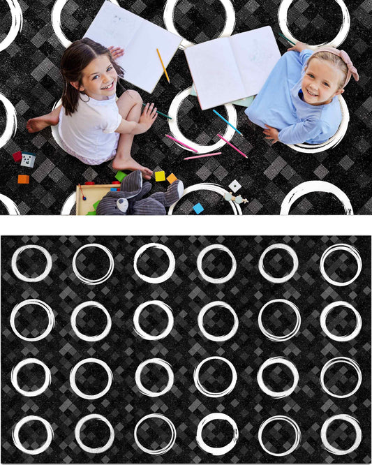 OLEEK Large Classroom Rug Elementary 5x7 - (Washable) Classroom Rugs for Kids Room - Classroom Carpet Elementary - Kids playroom Rug 5 x 7 - Preschool Rugs for Classroom - Schoolgirl Classroom Decor