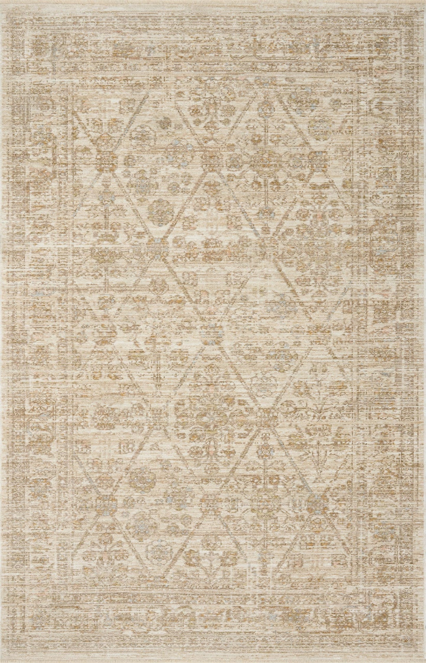 Loloi Elora Collection ELR-01 Ivory/Multi 5'-0" x 7'-6" Area Rug