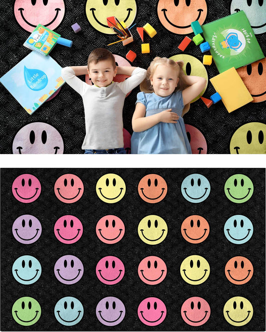 OLEEK Large Classroom Rug Elementary 6x9 - (Washable) Classroom Rugs for Kids Room - Classroom Carpet Elementary - Kids playroom Rug 6 x 9 - Preschool Rugs for Classroom - Schoolgirl Style Classroom