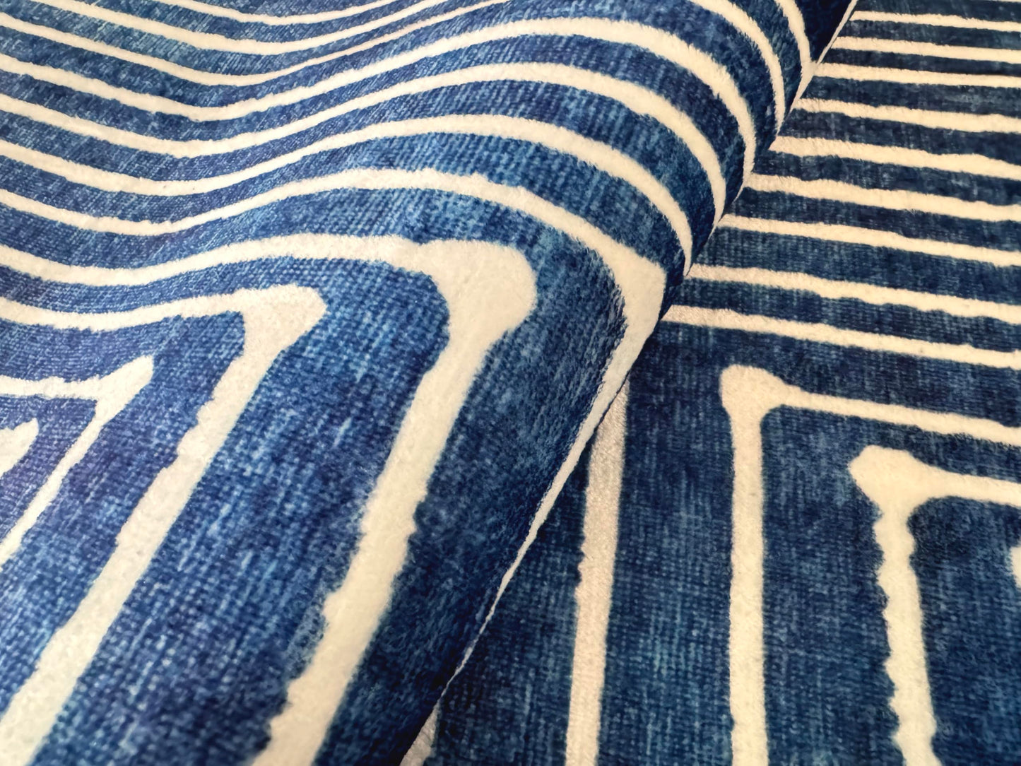 GLN Rugs Contemporary - Assos - Machine Washable Area Rug, Modern Washable, Non Slip, Low Pile Area Rug, Entryway, Hallway, Kitchen Rug - Easy Clean (3' x 5' Lines Blue)
