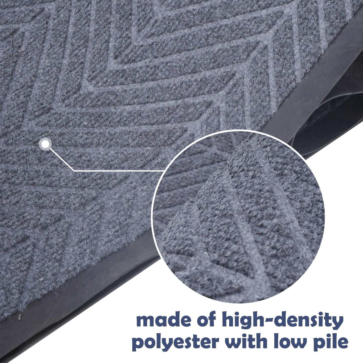 uyoyous Front Door Mat 3' X 10' Commercial Entrance Mats Heavy Duty Indoor Outdoor Hallway Rugs with Non-Slip Back Carpet for Hallway,Entryway,Home,High Traffic Area