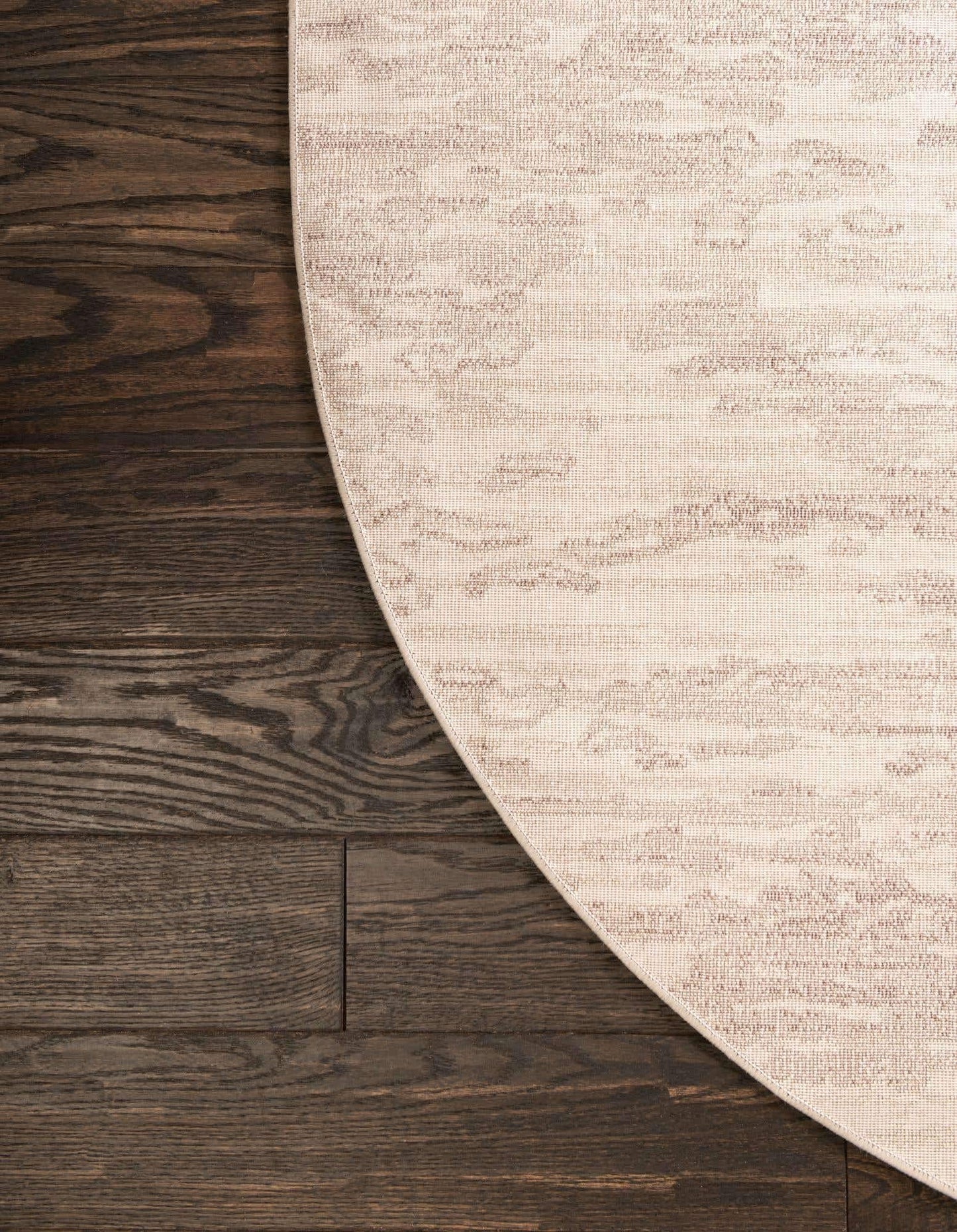 Unique Loom Oasis Collection Area Rug - Water (8' x 10' Oval, Brown/ Beige)
