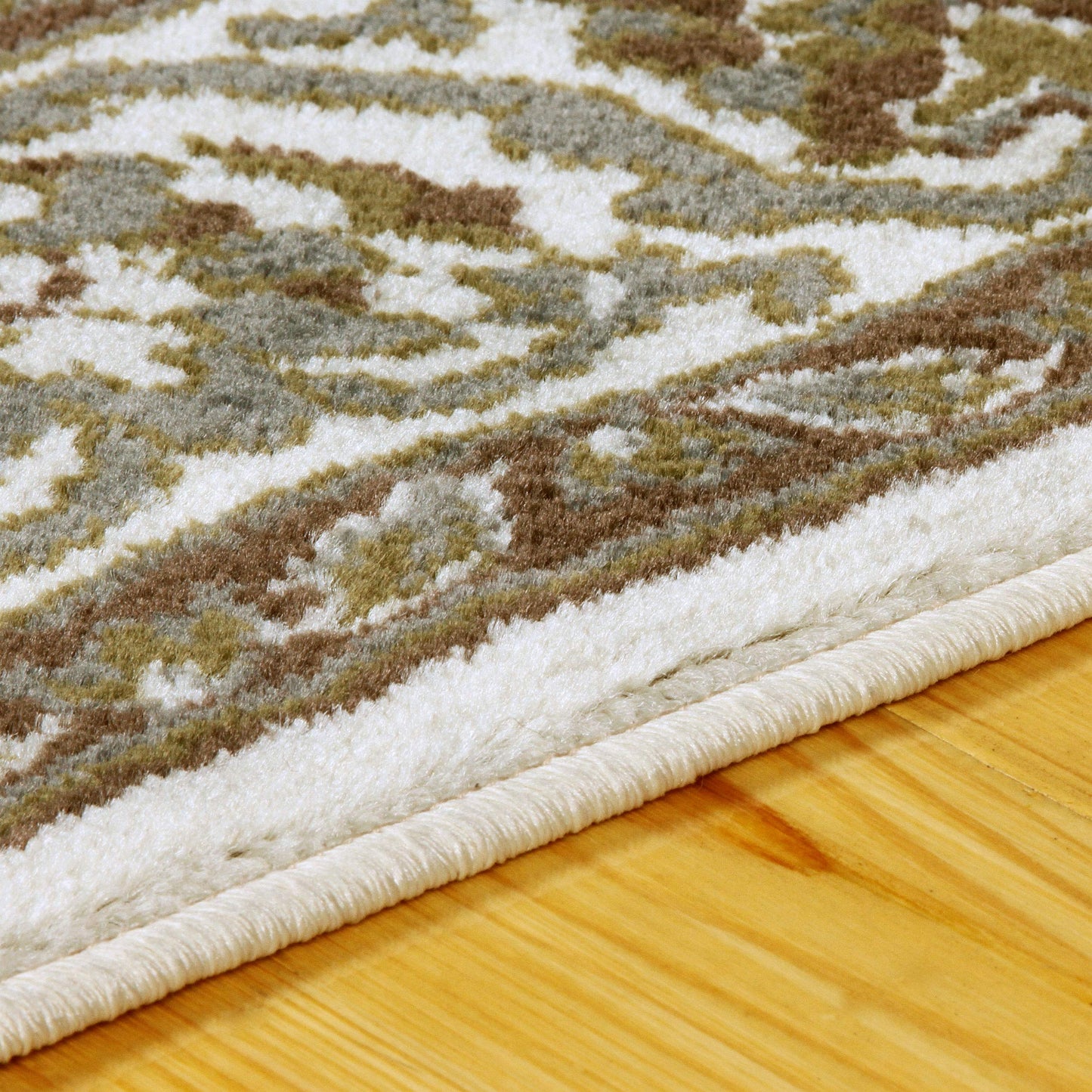 Superior Elegant Glendale Collection Area Rug, 8mm Pile Height with Jute Backing, Traditional Oriental Rug Design, Anti-Static, Water-Repellent Rugs - Green, 5' x 8' Rug