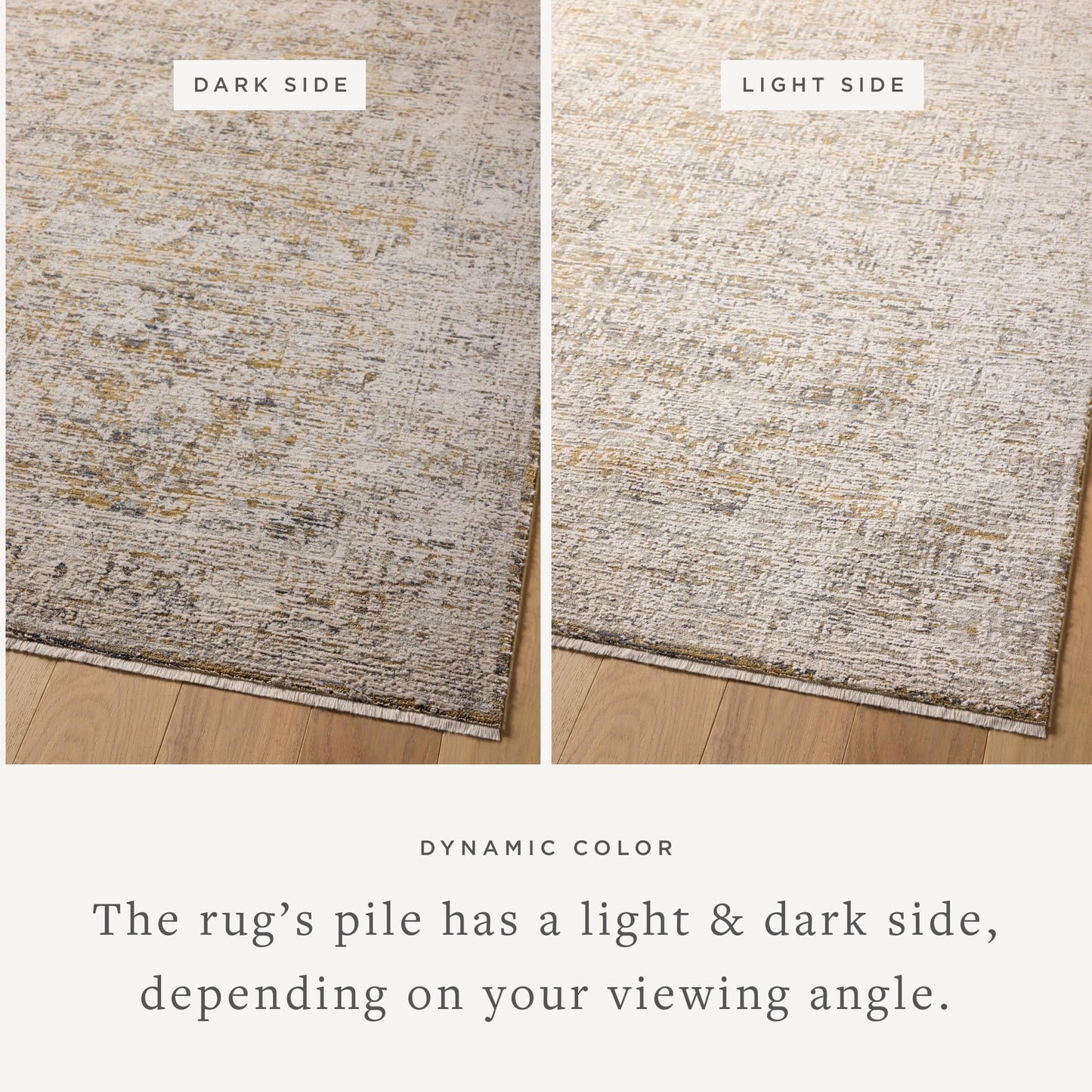Loloi Amber Lewis Alie Collection ALE-05 Gold/Beige 7'-10'' x 10', .13'' Pile Height, Area Rug