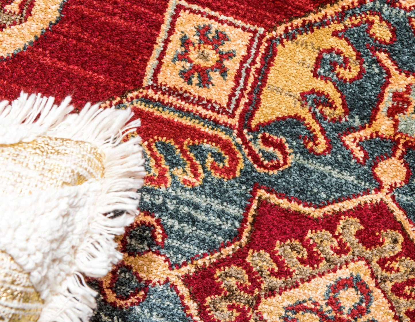 Unique Loom Sahand Collection Traditional Geometric Classic Red Area Rug (5' 0 x 8' 0)