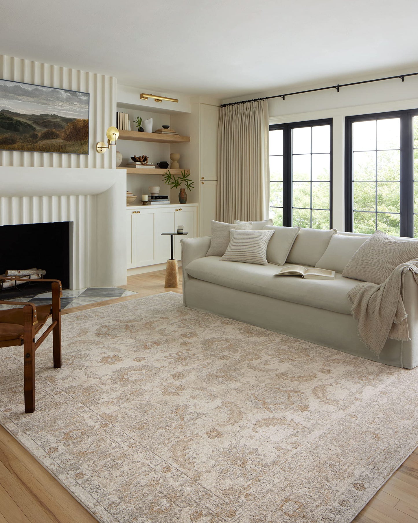 Loloi Odette Collection ODT-03 Ivory/Beige 7'-10" x 10' Area Rug