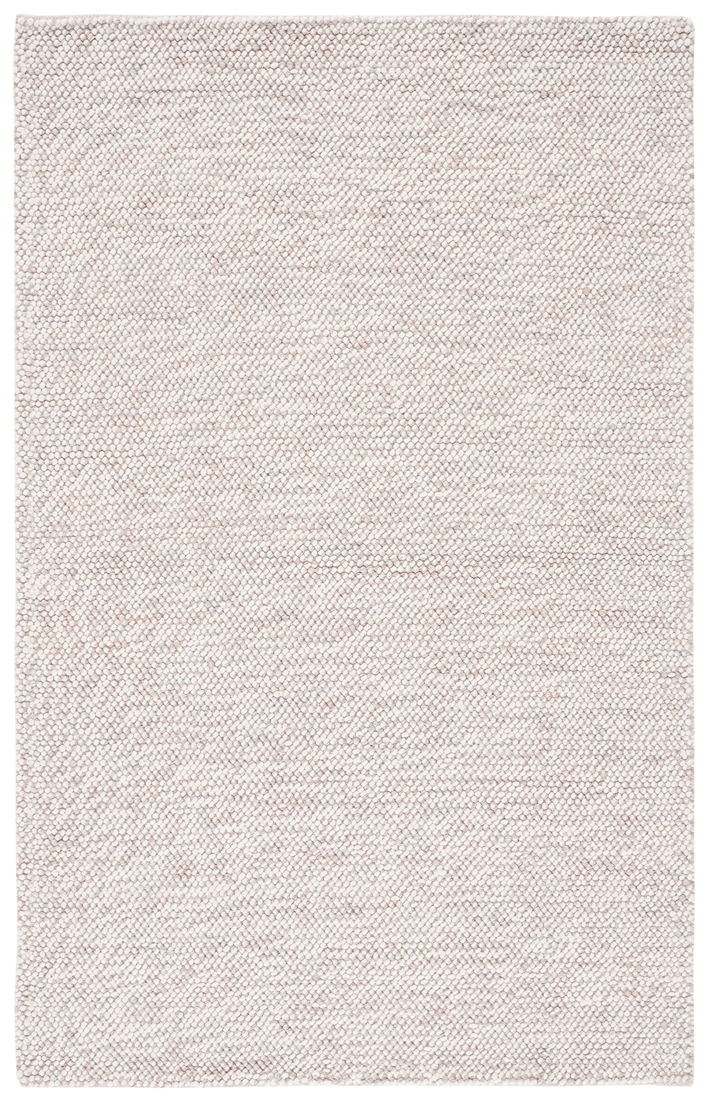 SAFAVIEH Area Rug 5x8 - Natura Collection - Beige & Ivory, Handmade Wool Blend, Raised Textured Pile, Ideal for Living Room, Bedroom, Dining Space (NAT182B)