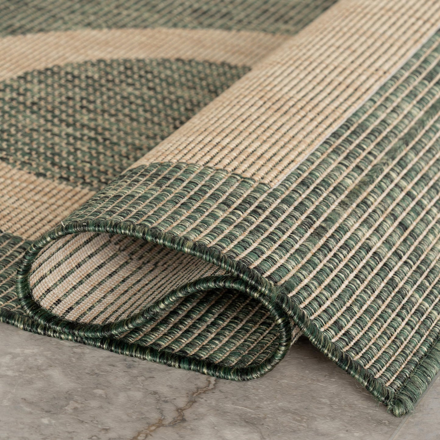 Nuloom Outdoor Performance Tayla Green/Brown, 4' x 6', Abstract, Soft and Cozy, High Traffic, Stain Resistant, Easy Clean, Durable Area Rug for Indoor/Outdoor Patio, Deck, Porch, Garden, Courtyard