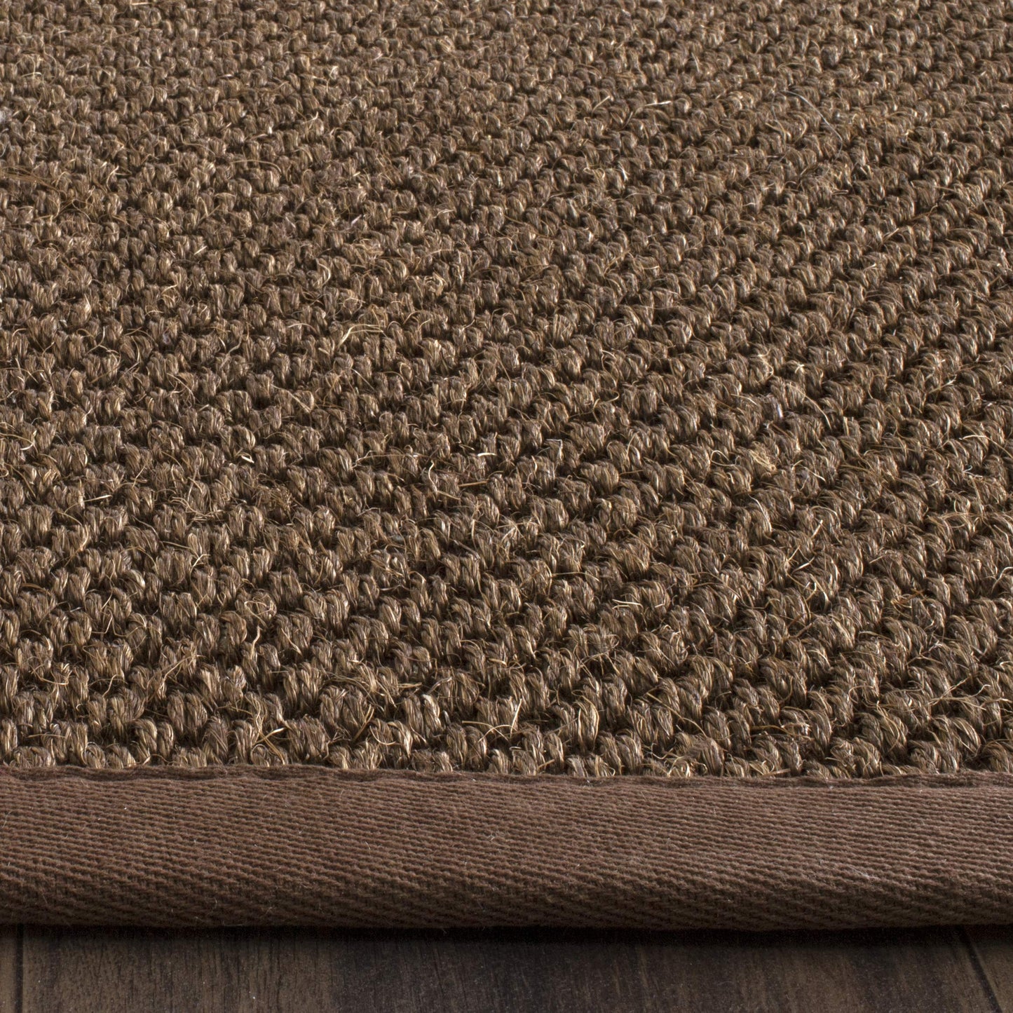 SAFAVIEH Natural Fiber Collection Area Rug - 2' x 4', Brown, Sisal, Woven Design with Border (NF443D)