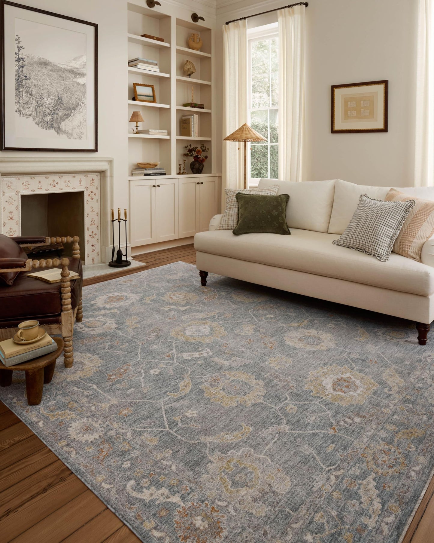 Loloi Chris Loves Julia Louisa Collection LOI-02 Ocean/Sunset 9'-6" x 13'-1", .38" Pile Height, Area Rug