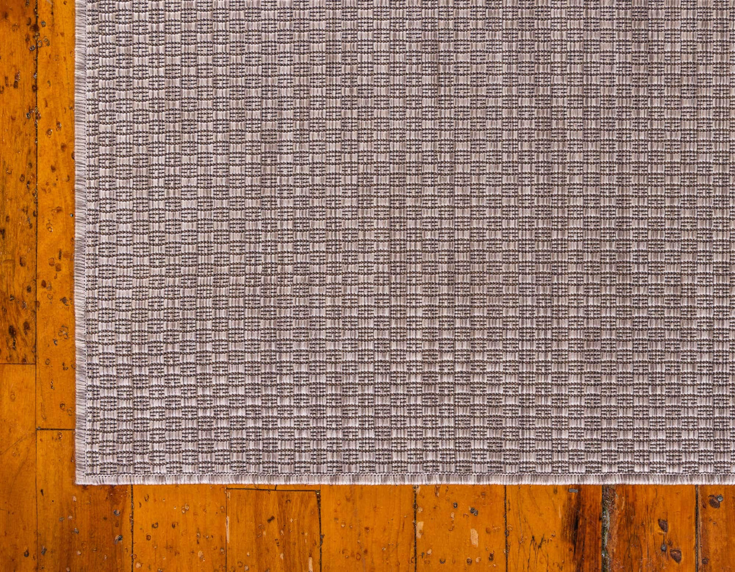 Unique Loom Collection Casual Transitional Solid Heathered Indoor/Outdoor Flatweave Area Rug (4' 1" x 6' 1" Rectangle, Beige/Ivory)