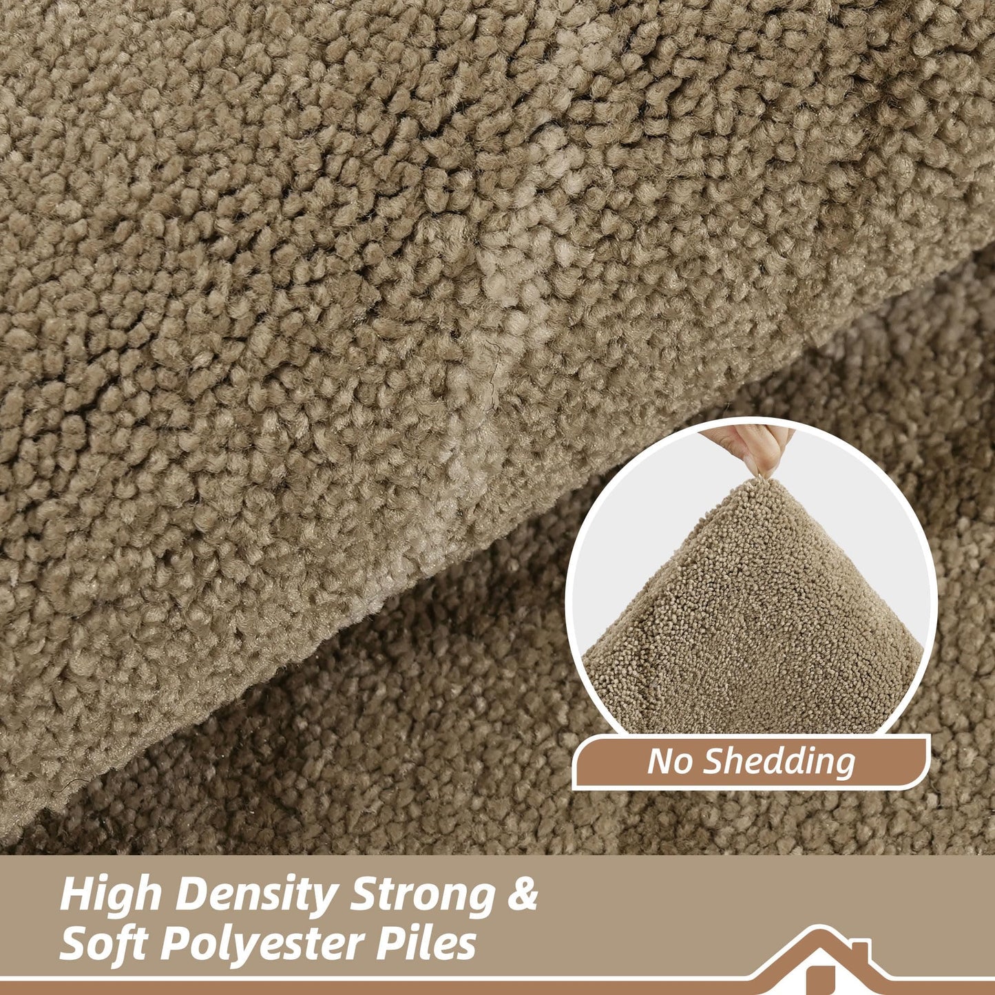 BEQHAUSE Door Mat 36" x 60", Non Slip Entryway Rugs Washable, Dirt Trapper Front Door Mat,Low Profile Absorbent Floor Mats for Front Back Door and Entryway, Beige