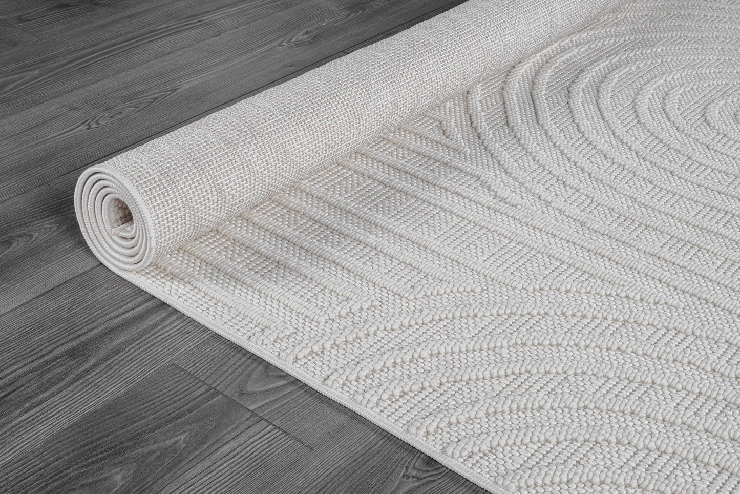 Beverly Rug Micro Loop Area Rug White 8x10 Modern Luxury Soft Circle Geometric Durable Indoor Area Rugs for Living Dining Room Office Stain Resistant Non Shedding Casual Indoor Carpet White 8 x 10