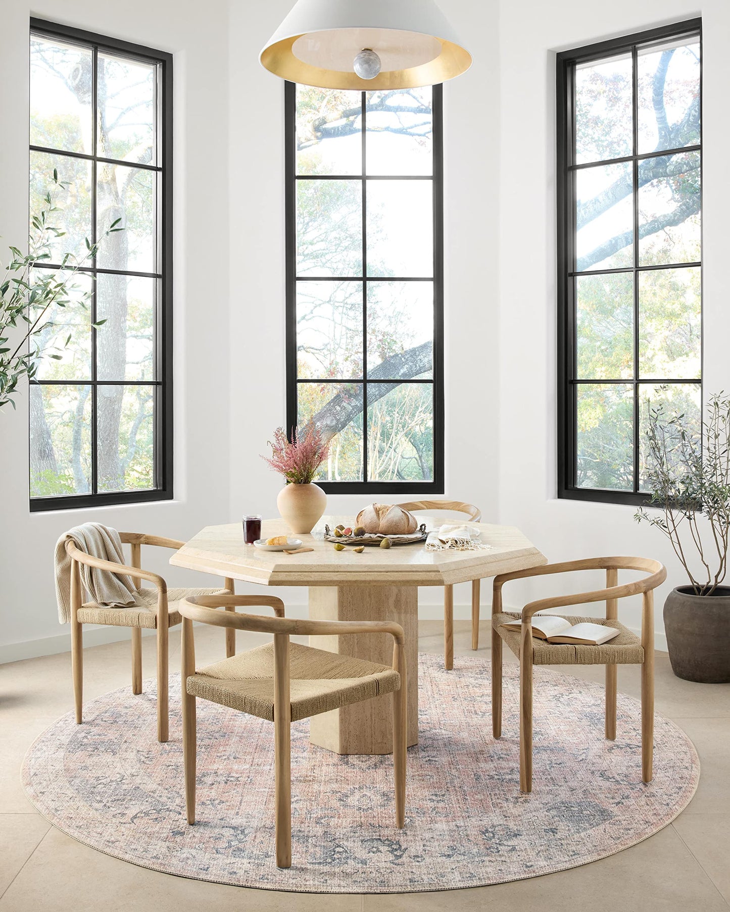 Loloi Skye Collection SKY-01 Blush/Grey 9'-0" x 12'-0" Area Rug