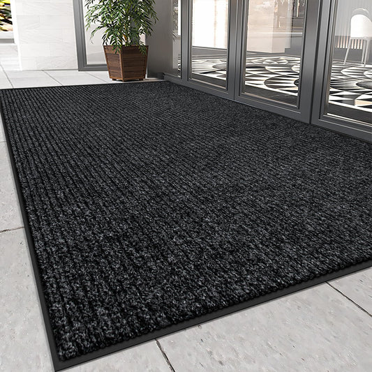 Vicwe Indoor Outdoor Door Mat,4'x8' Heavy Duty Front Door Mat, Non-Slip Washable Doormats Entrance Mat, Dirt Resistant and Absorbent Doormat, Commercial Outdoor Entrance Floor Mat for Home Office