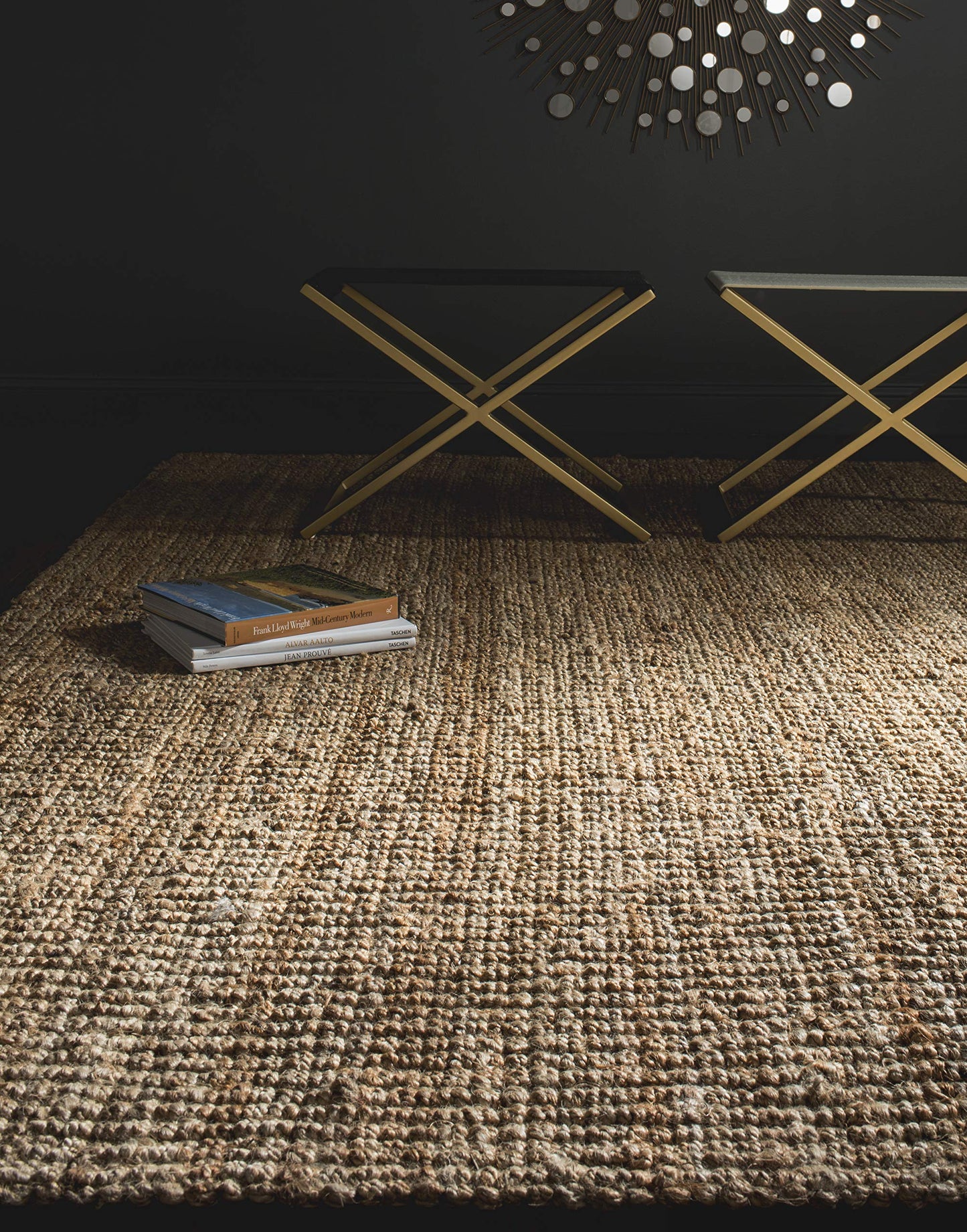 SAFAVIEH Area Rug 8x10 - Natural Fiber Collection - Large - Natural Brown, Handmade Jute, Farmhouse Style, Chunky Textured Thick Pile (NF447A)