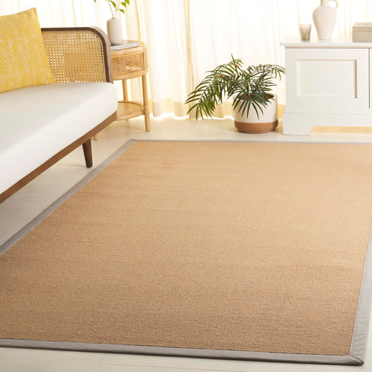 SAFAVIEH Washable Rug Outdoor Napa Faux Sisal Collection - 5' x 8', Maize & Beige, Non-Shedding & Easy to Clean, Ideal for Patio, Backyard, Mudroom (NFS108B)