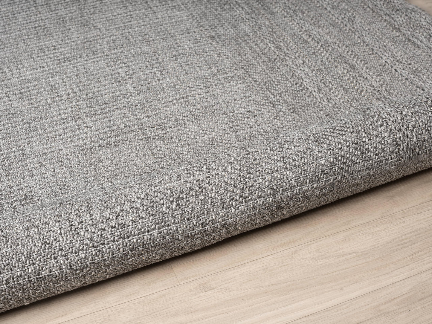 RUGGERRUGS Berry Easy Jute Indoor Outdoor Rug, 5x7 Neutral Bordered Jute Look, Weather Resistant, Easy Care, Lightweight Outdoor Farmhouse Carpet for Patio, Porch, Living Room (5' x 7', Gray)
