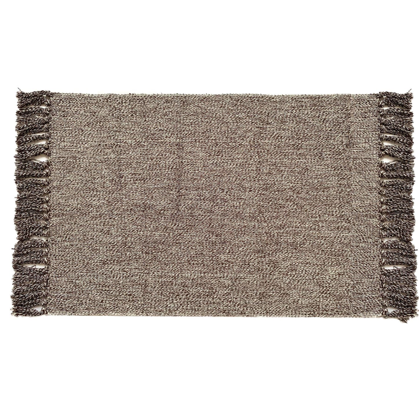 UKELER Eco-Friendly Recycled Cotton Woven Rug Durable & Washable Decorative Door Mat Washable Rag Throw Rugs with Tassels, 35.4''×23.6''