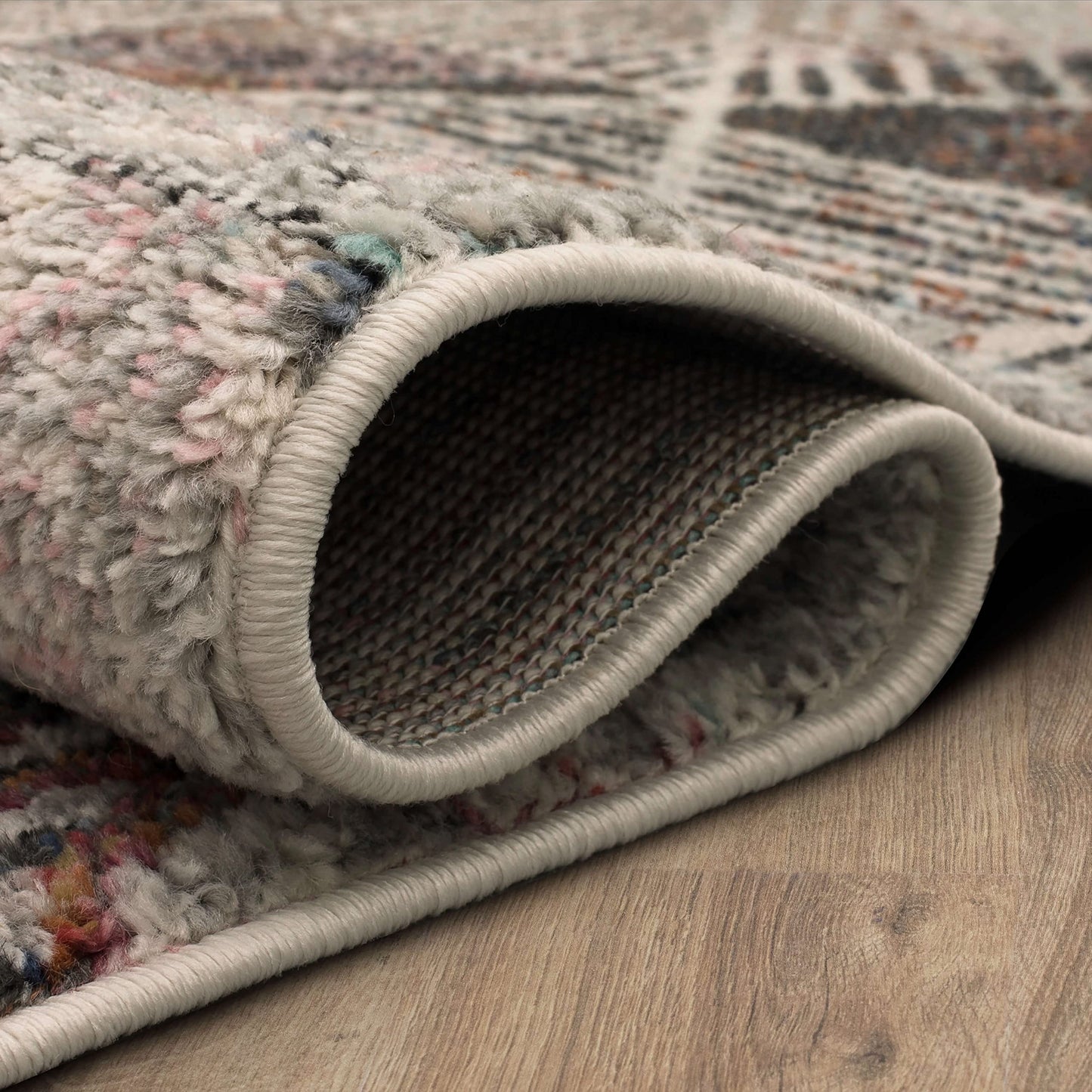 Mohawk Home Cantu Light Grey 7' 10" x 10' Modern Geometric Area Rug Perfect for Living Room, Dining Room, Office