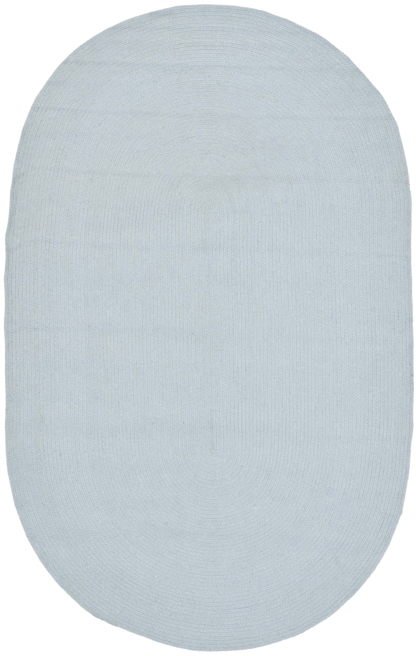 SAFAVIEH Braided Collection 4' x 6' Oval Light Blue BRD176A Handmade Country Cottage Reversible Cotton Area Rug