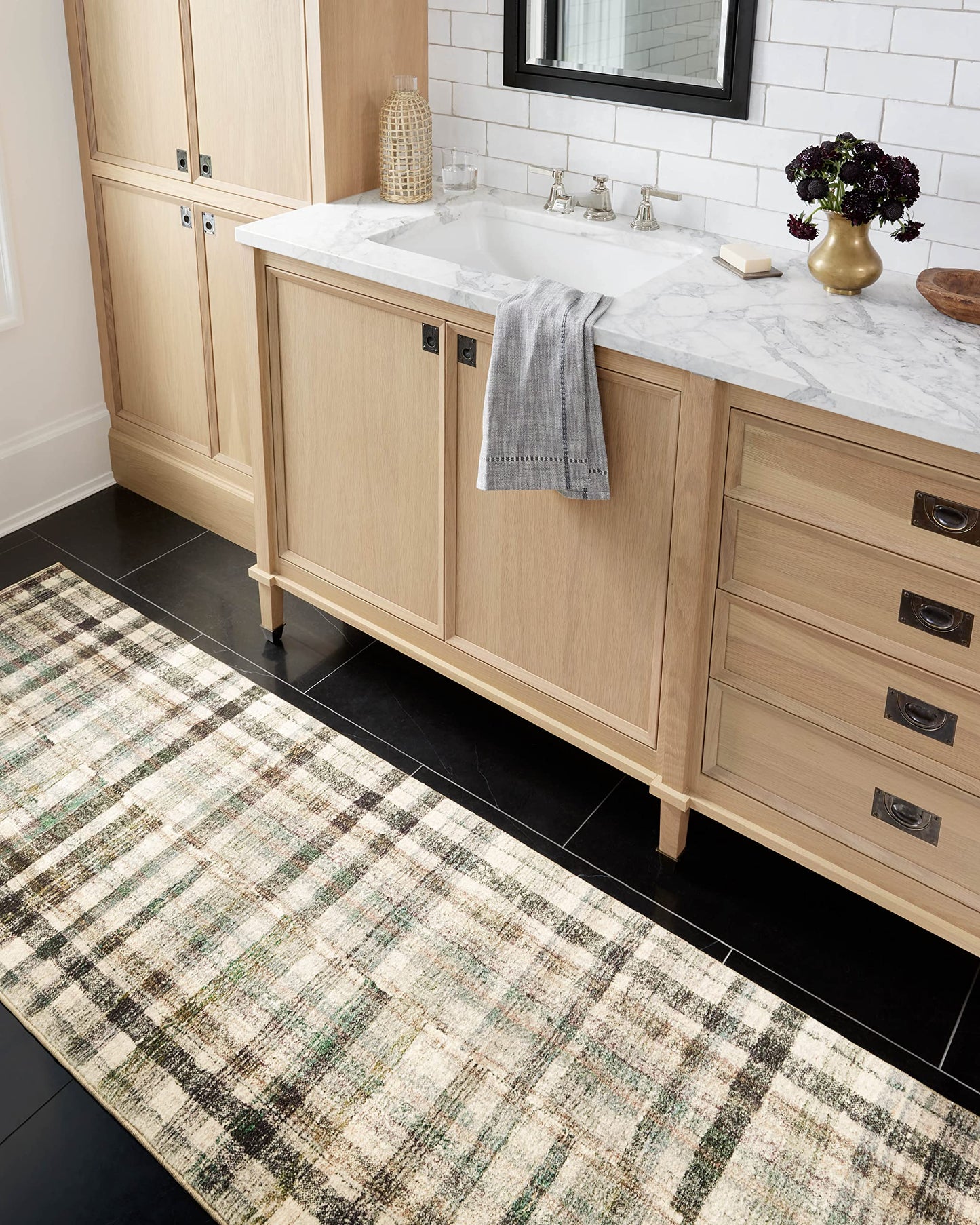 Loloi Chris Loves Julia Humphrey Collection HUM-03 Forest/Multi 7'-3'' x 9'-3'' .38" Pile Height, Area Rug feat. CloudPile