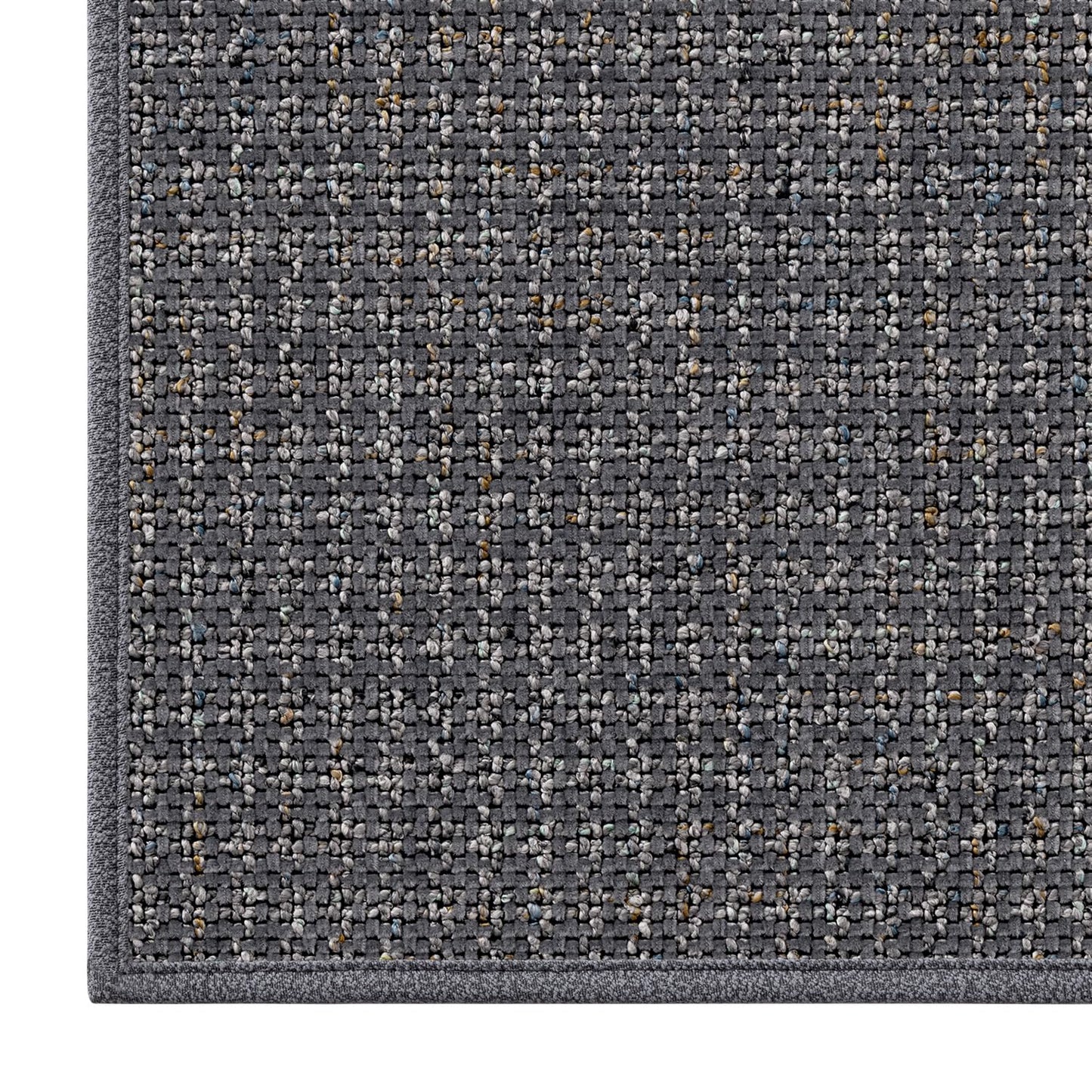 LUMI Thin Indoor Door Mat 32''x48'', Traps Dirt and Moisture, Non-Slip Rubber Backing Mats, Modern Inside Doormat for Home Entrance, Entryway, Patio & Porch, Medium Gray