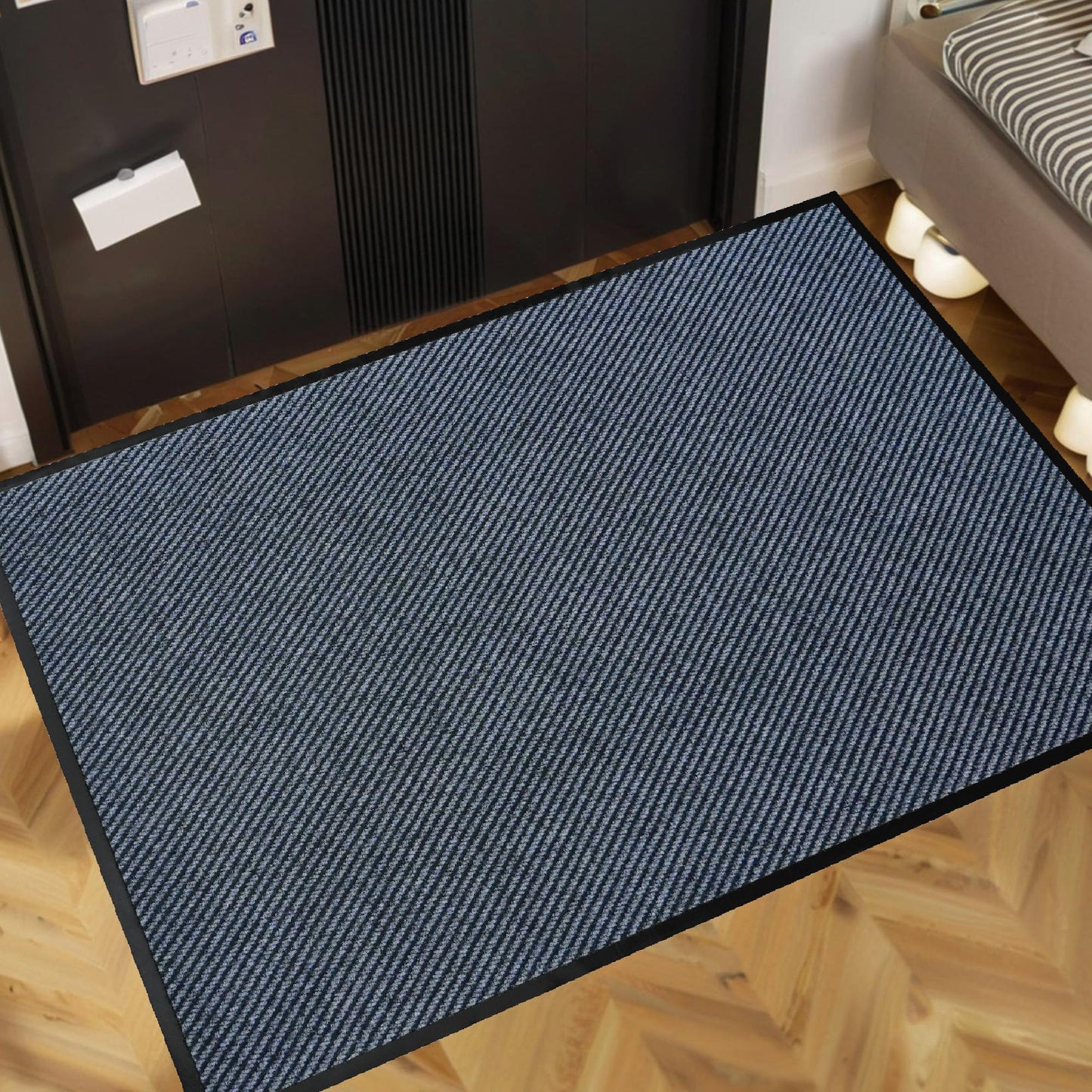 Commercial Grade Entrance Mat 36x72inch Heavy Duty Doormat for High Traffic Entryways Rug All Weather Door Floor Mat with Ultra Grip PVC Backing Non Slip Welcome Mat for Patio,Entry,Indoor Outdoor
