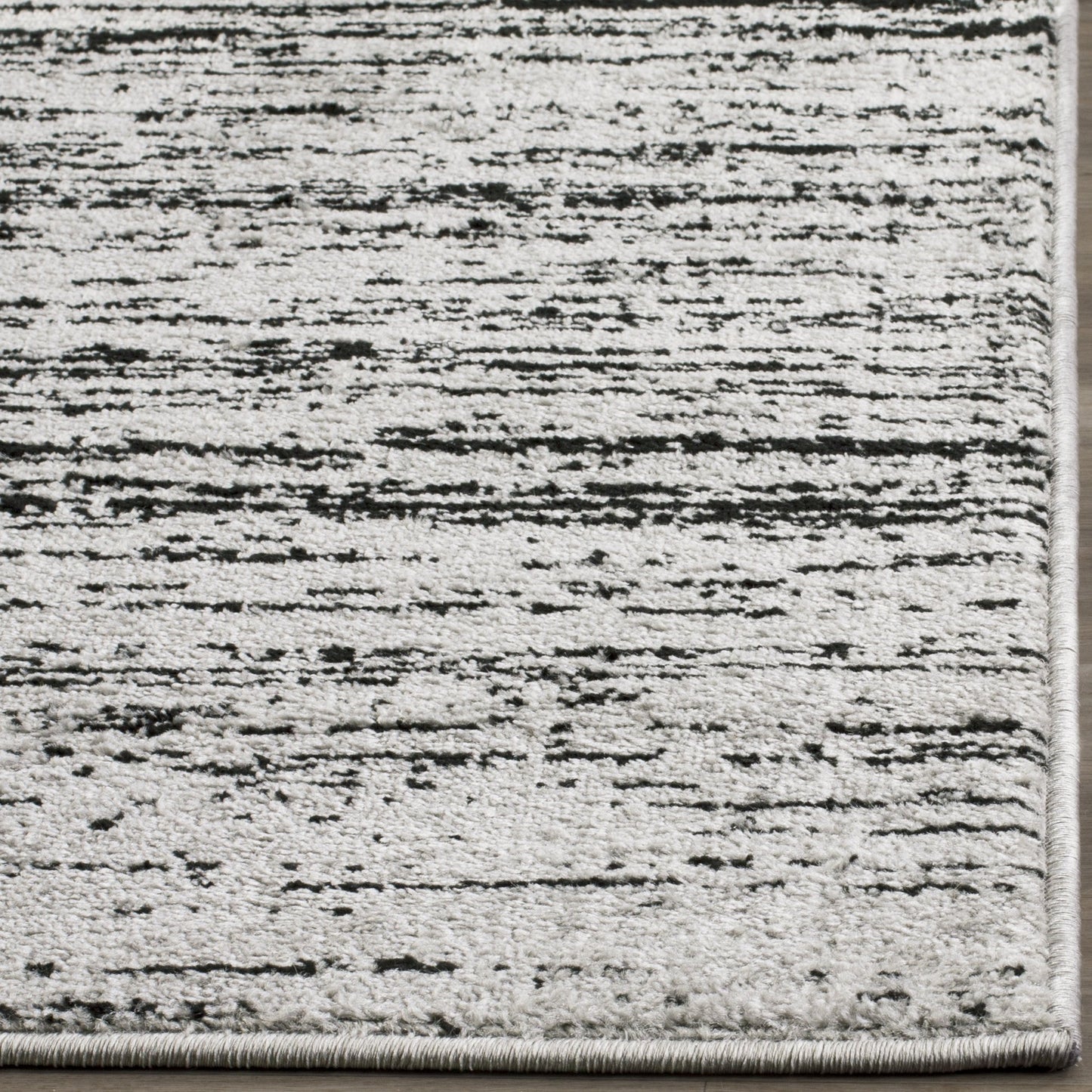 SAFAVIEH Area Rug 9x12 - Adirondack Collection - Large - Silver & Black, Modern Ombre Design, Non Shedding & Easy to Clean, Ideal for Living Room, Bedroom, Office, Dining Space (ADR113A)