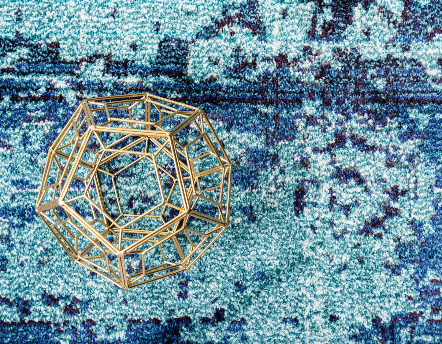 Unique Loom Medici Collection Vintage Botanical Traditional Blue Area Rug (9' 0 x 12' 0)
