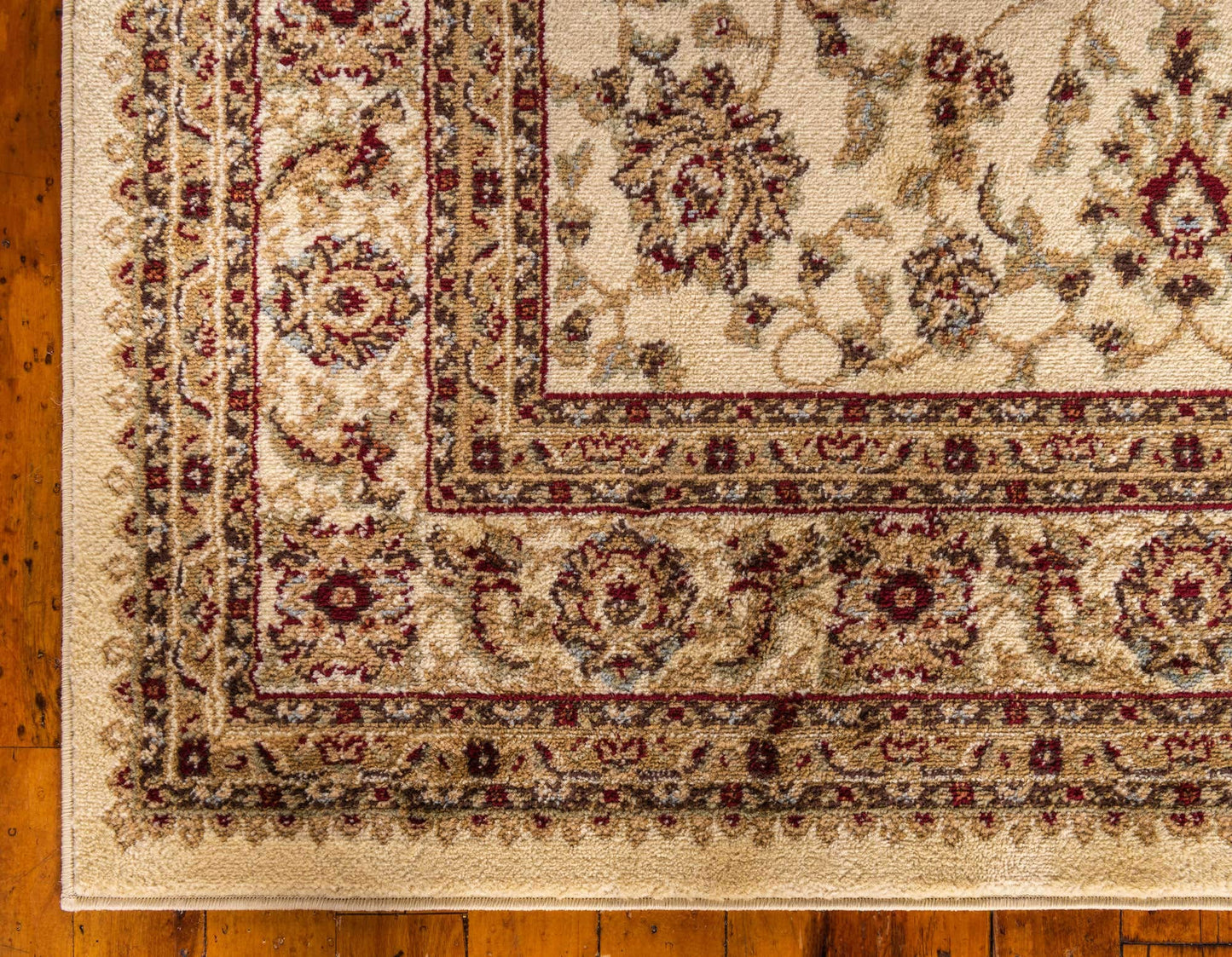 Unique Loom Voyage Collection Traditional Oriental Classic Intricate Design Area Rug (10' 0 x 13' 0 Rectangular, Ivory/Gold)