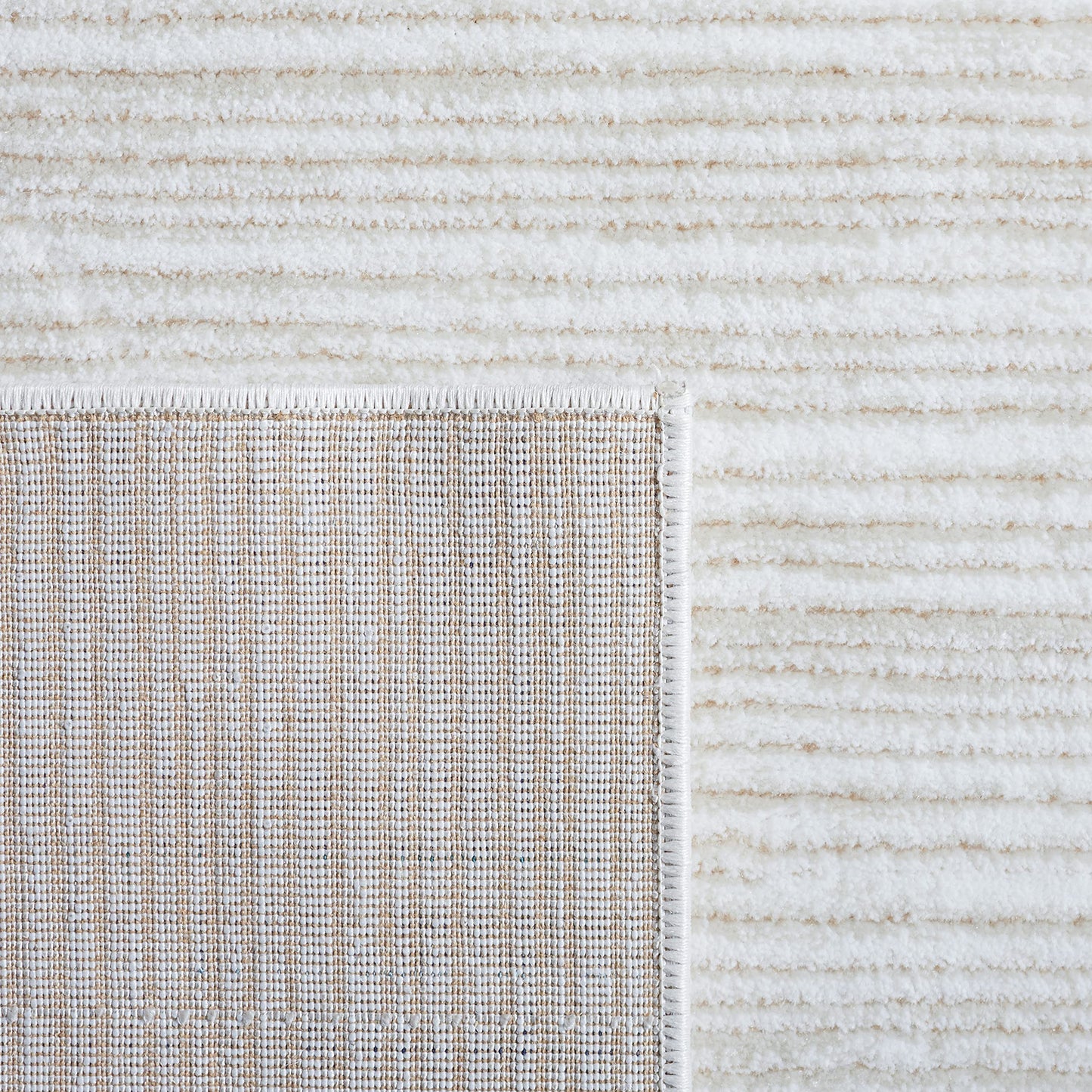 SAFAVIEH Area Rug 4x6 - Vision Collection - Ivory, Modern Ombre Design, Non-Shedding & Easy to Clean, Ideal for Living Room, Bedroom, Dining Space (VSN606J)