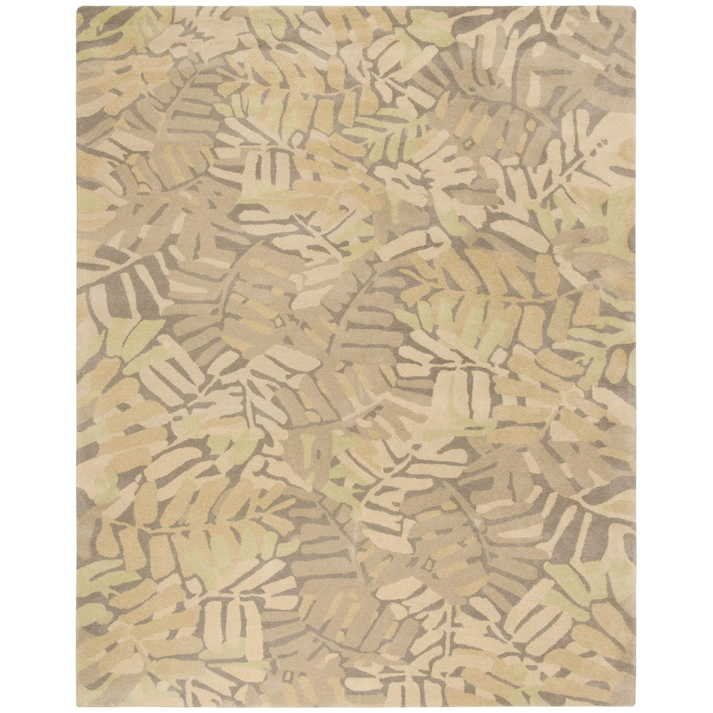 Martha Stewart x SAFAVIEH Area Rug Collection - 8' x 10', Oolong Tea Green, Handmade Wool, Ideal for Living Room, Bedroom, Office, Dining Space (MSR4548C)