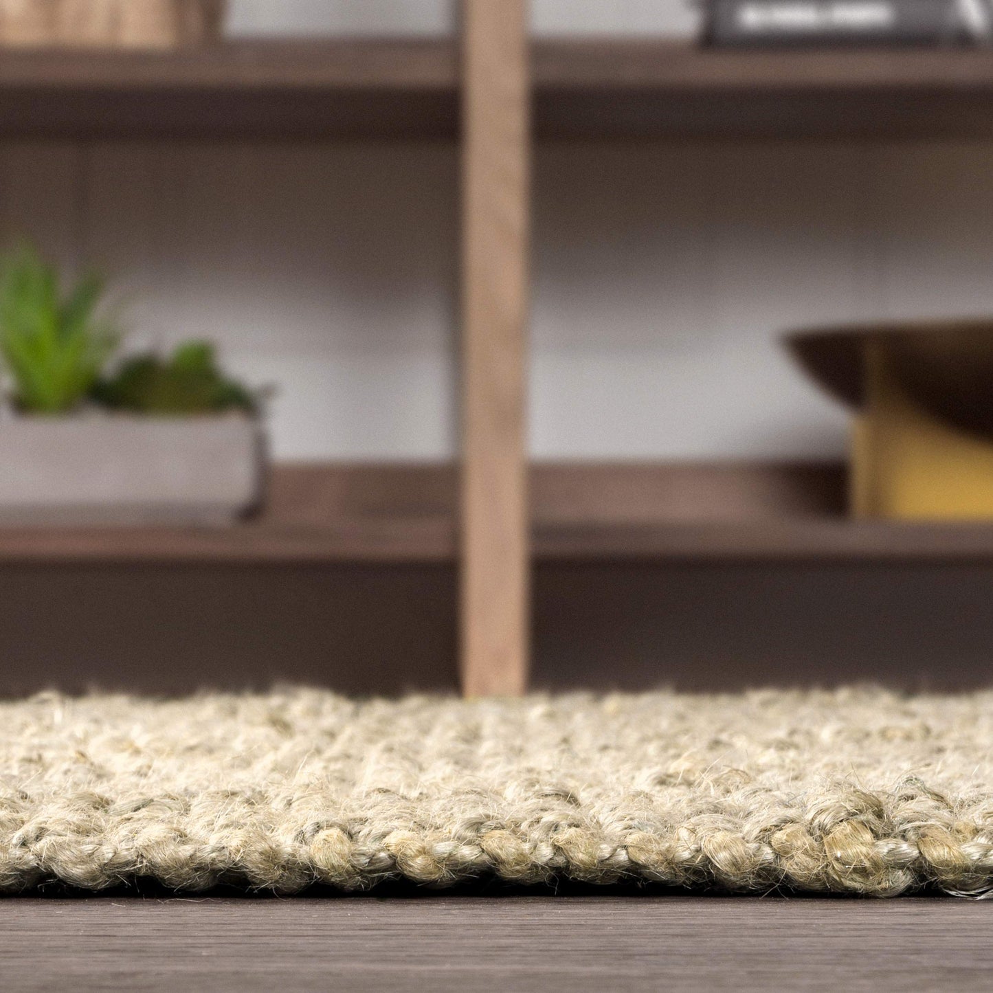 JONATHAN Y Hiro Hand Woven Chunky Jute Ivory Indoor Area Rug, 5x8, Bohemian, Transitional, Easy-Cleaning for Living Room, Bedroom, Kitchen, Pet Friendly, Non-Shedding (NFR103A-5)