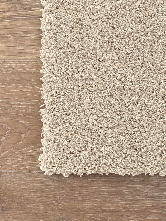 Atelier Luxury Carpet Tiles/Squares (40sf) ($3.1/SF) - Plush - DIY Installation, Seamless Appearance, High-Density Padding, Machine Washable (Light Beige, 40sf (6 Tiles))