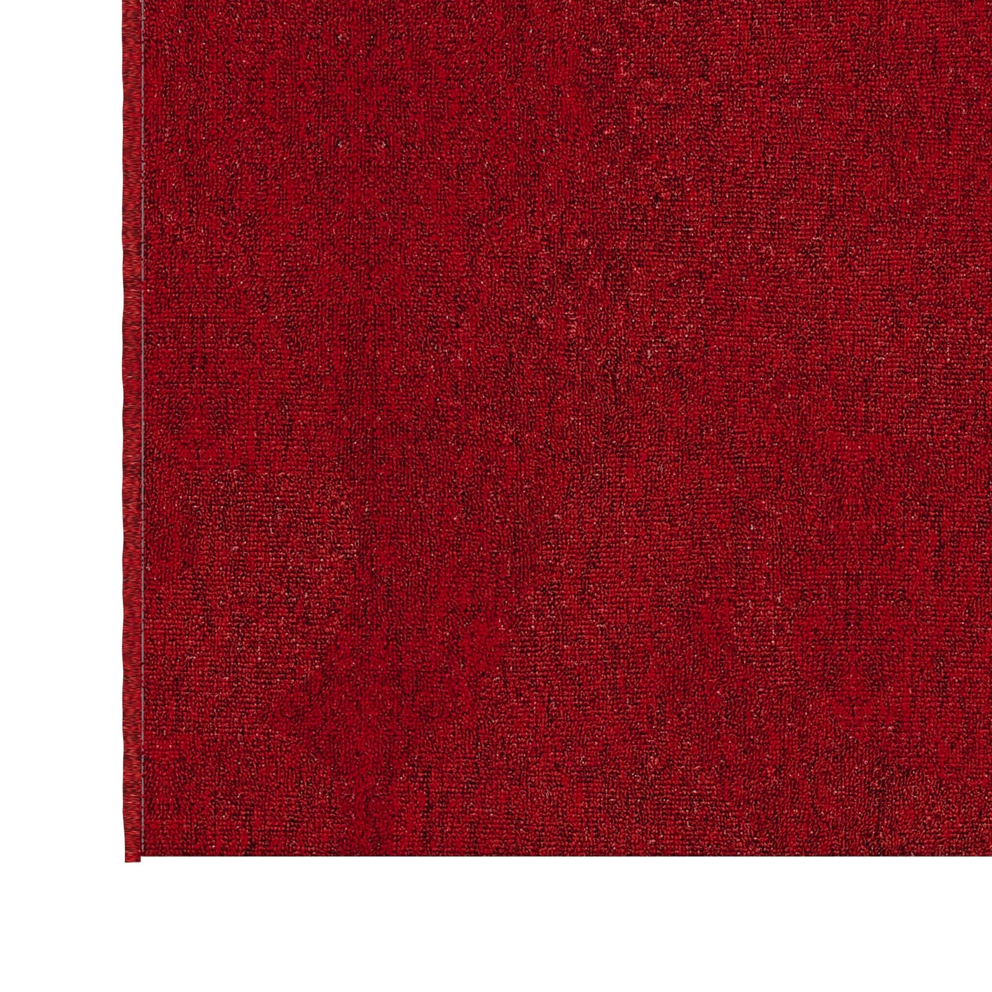 Ottomanson 2'7" x 15' Ultra-Thin Hallway Runner Rug - Durable Non-Slip Carpet for High-Traffic Areas - Fits Under Doors for Seamless Entry - Ideal for Kitchen, Entryway, Bedroom & Living Room, Red
