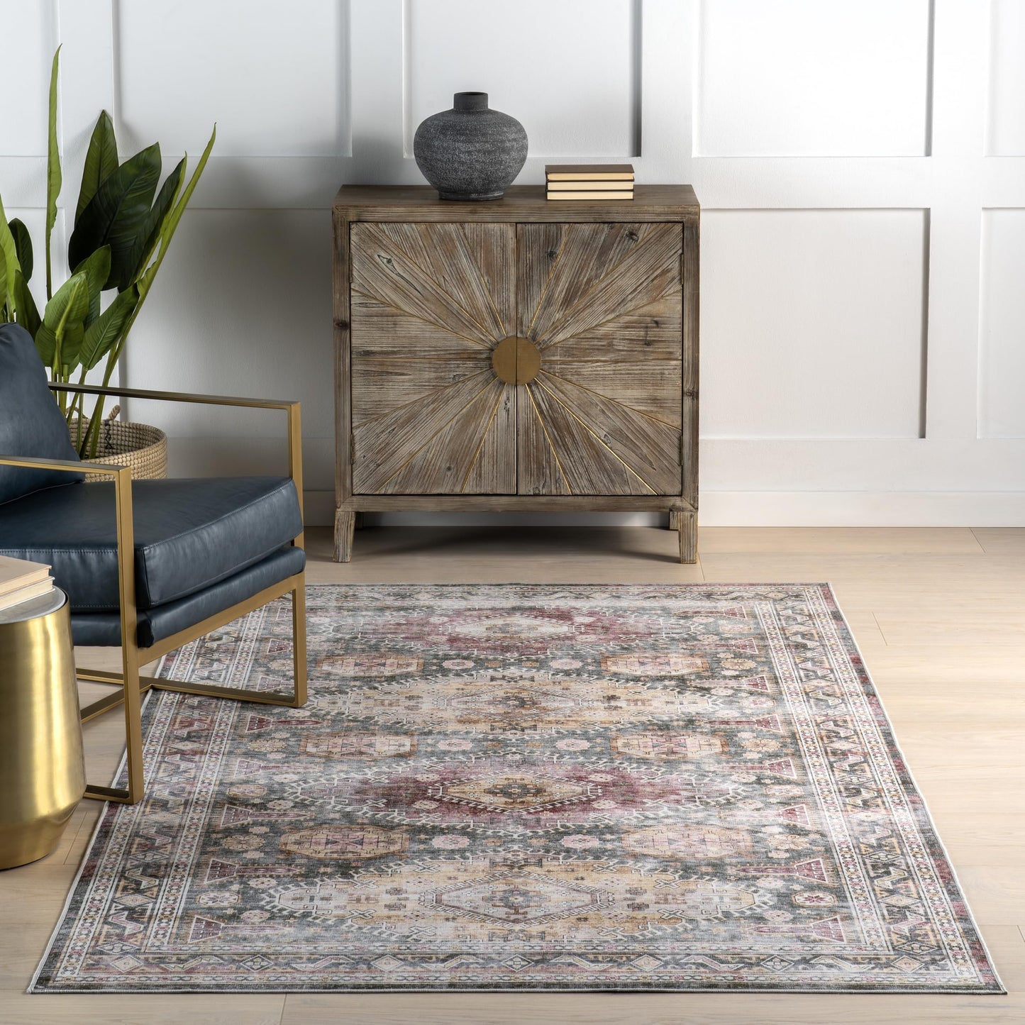 nuLOOM Splashguard Rora Sage/Ivory, 8' x 10', Soft and Cozy, High Traffic, Stain Resistant, Easy Clean, Durable, Machine Washable Area Rug for Bedroom, Living Room, Dining Space, Den, Foyer, Entryway