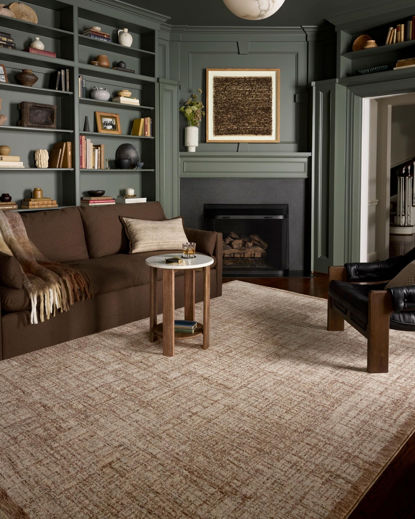 Loloi Winston Collection WIT-01 Earth/Bone 6'-7" x 9'-10", .38" Pile Height, Area Rug, Soft, Durable, Non-Shedding, Easy Clean, Rug for Living Room