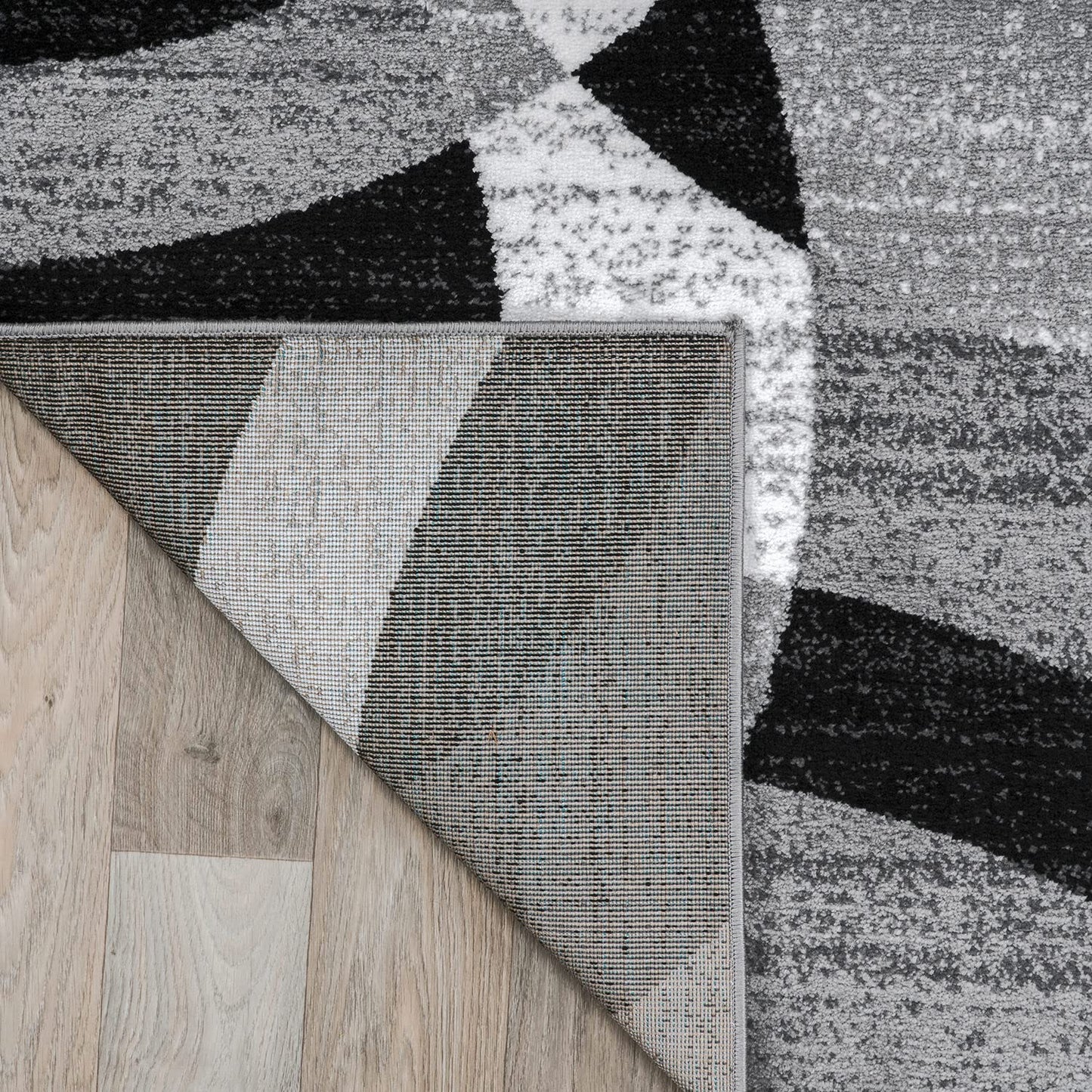 Rugshop Contemporary Abstract Circles Perfect for high Traffic Areas of Your Living Room,Bedroom,Home Office,Kitchen Runner Rug 2'7" x 10' Gray