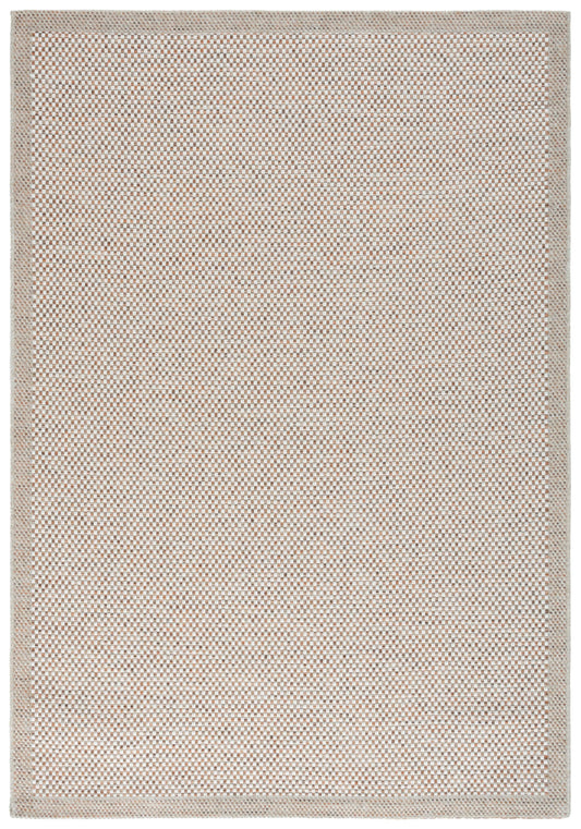 SAFAVIEH Washable Rug Outdoor Sisal All-Weather Collection - 4' x 6', Ivory & Orange, Non-Shedding & Easy to Clean, Ideal for Patio, Backyard, Mudroom (SAW644P)