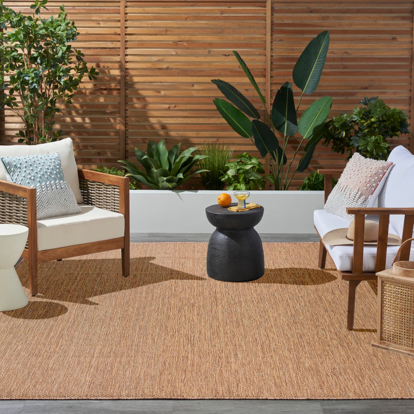 Nourison Home Horizon Indoor/Outdoor Natural 10' x 14' Area Rug - Easy Clean, Non Shedding, Bed Room, Living Room, Dining Room, Kitchen (10' x 14')