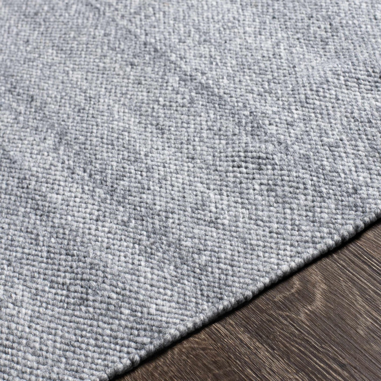 Hauteloom Michigan Recycled Material Living Room, Bedroom Area Rug - Striped Plain - Contemporary Boho Modern Minimalist Farmhouse - Slate Blue, Gray, Light, Charcoal, Neutral - 5' x 7'6"