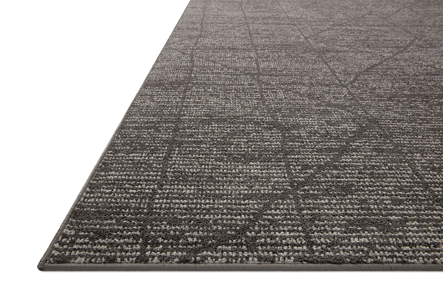 Loloi Kamala Collection KAM-06 Charcoal/Ivory 6'-7" x 9'-6" Area Rug