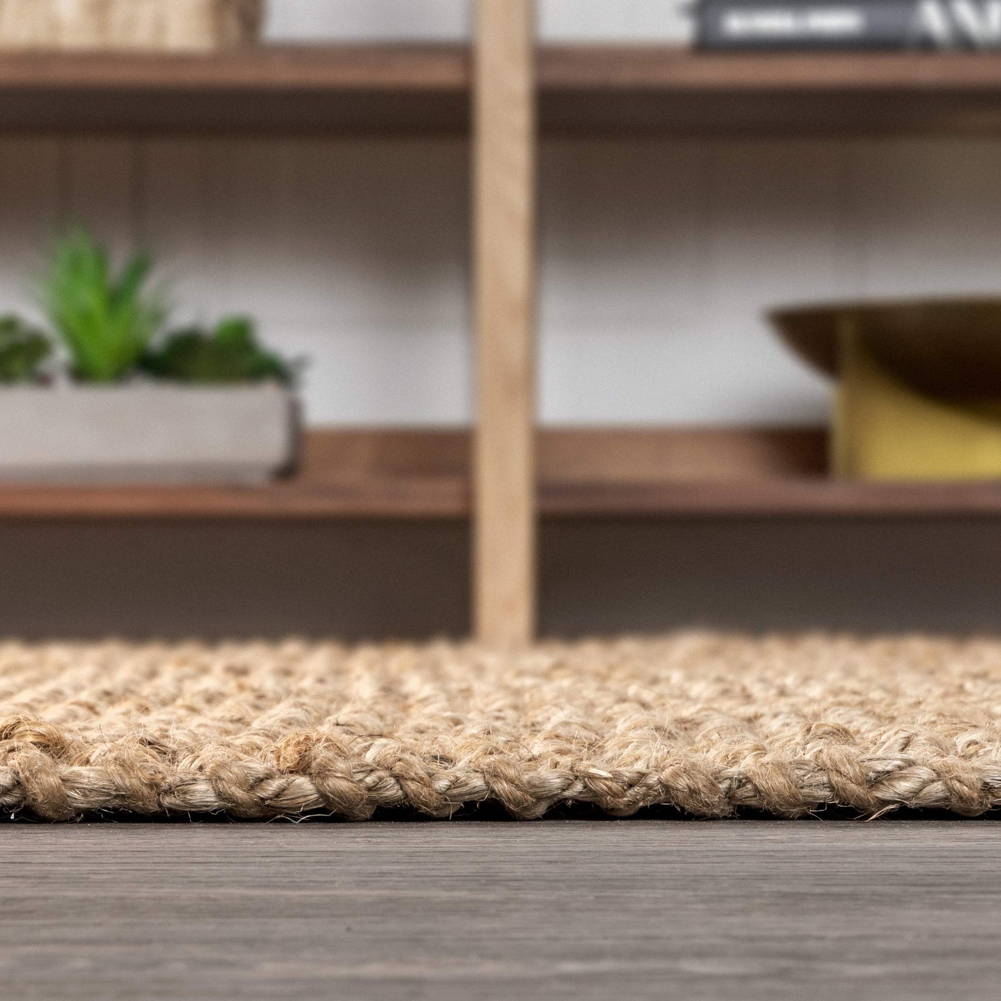 JONATHAN Y Pata Hand Woven Chunky Jute Natural Indoor Area Rug, 4x6, Bohemian, Rustic, Cottage, Easy-Cleaning for Living Room, Bedroom, Kitchen, Non-Shedding (NRF102A-4)