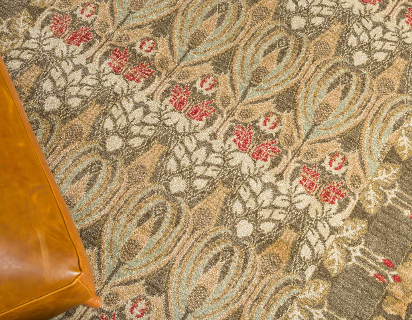 Unique Loom Edinburgh Collection Area Rug - Canmore (6' 1" x 9' Rectangle, Brown/ Light Blue)