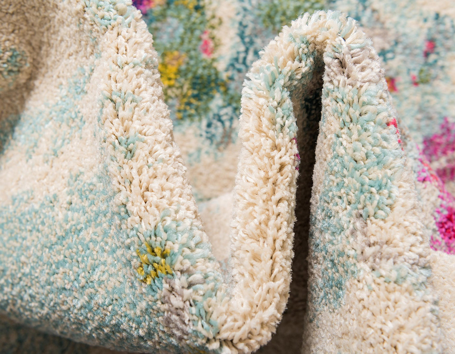 Unique Loom Chromatic Collection Area Rug - Joyous (4' 1" x 6' 1" Rectangle Multi/Blue)