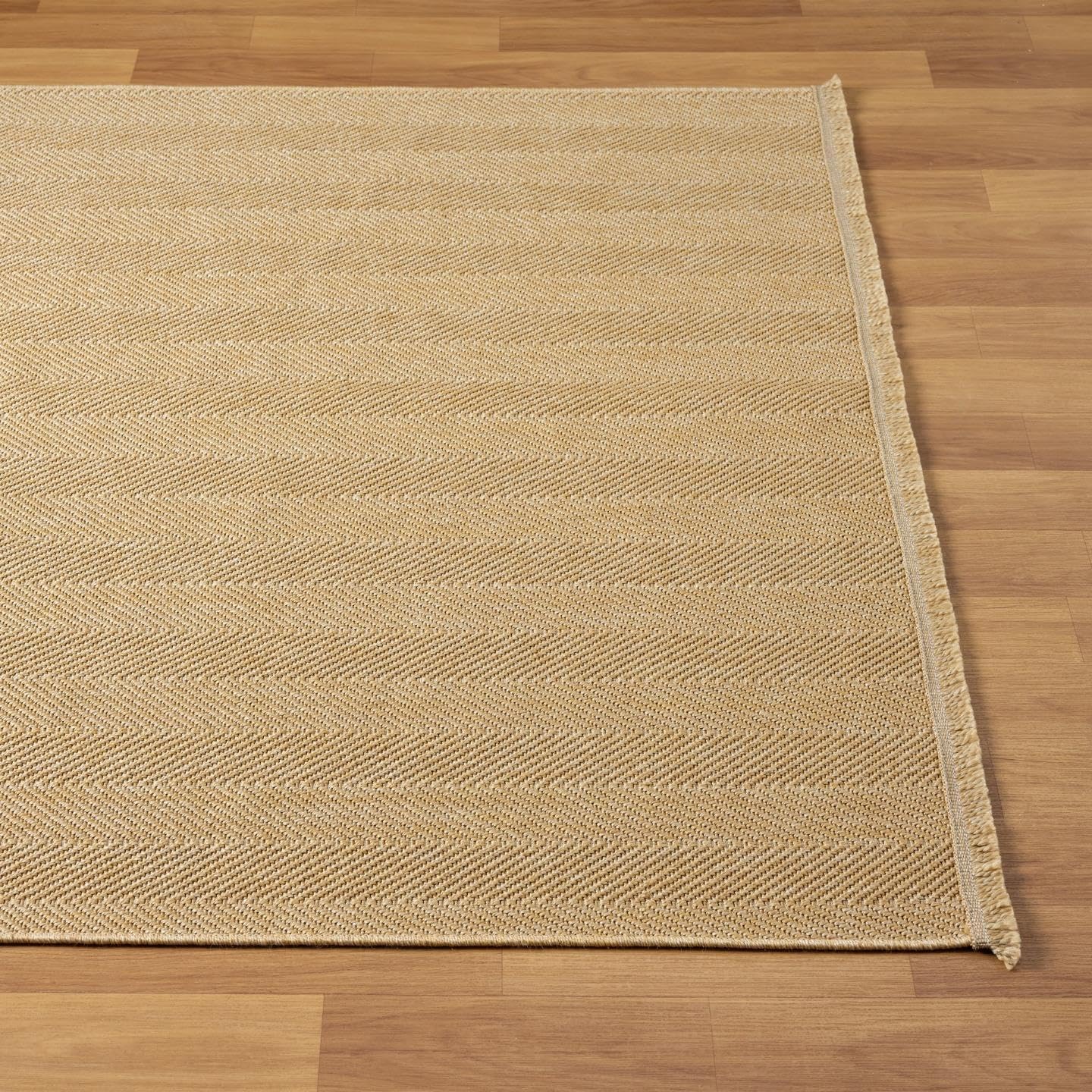 LUXE WEAVERS Modern Zig Zag Textured Jute 5x7 Area Rug, Neutral Carpet